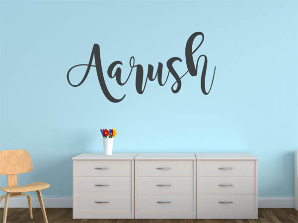 Wandtattoo Aarush in Handschrift