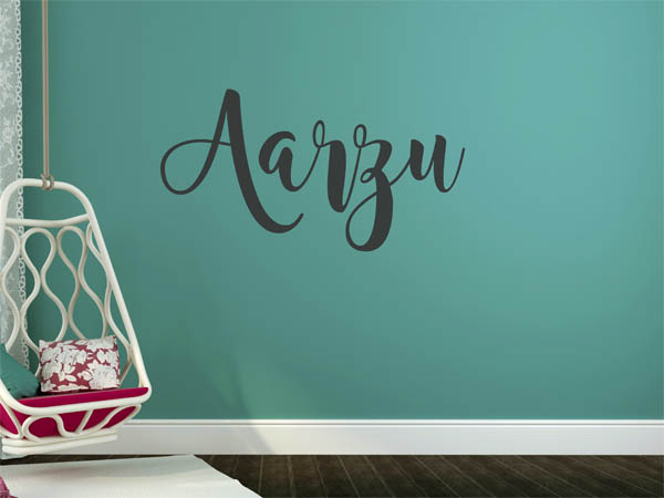 Wandtattoo Aarzu in Handschrift