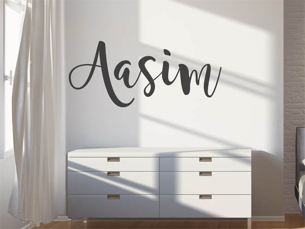Wandtattoo Aasim in Handschrift