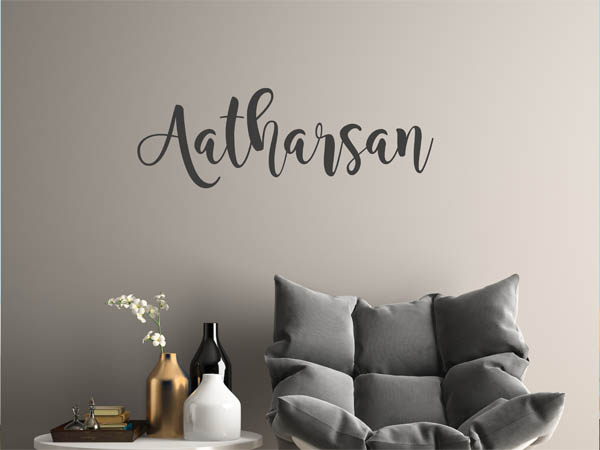 Wandtattoo Aatharsan in Handschrift