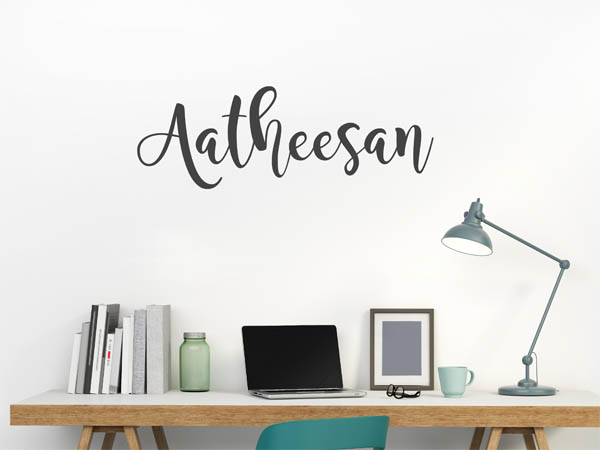 Wandtattoo Aatheesan in Handschrift