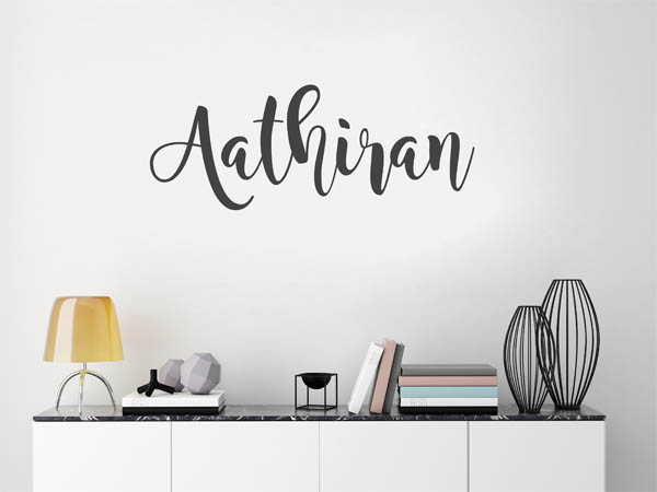 Wandtattoo Aathiran in Handschrift