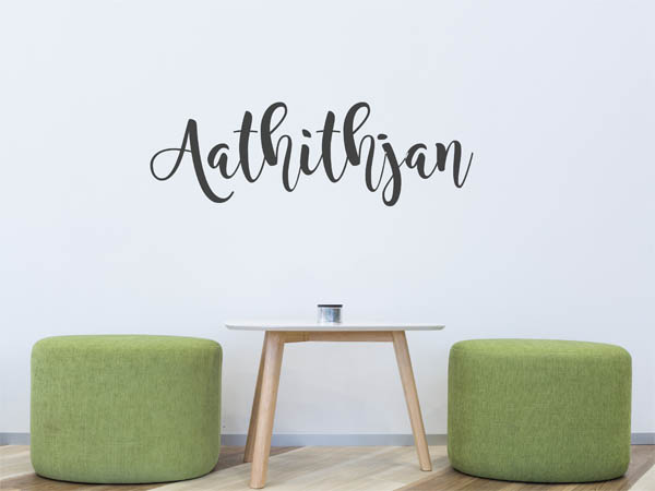 Wandtattoo Aathithjan in Handschrift
