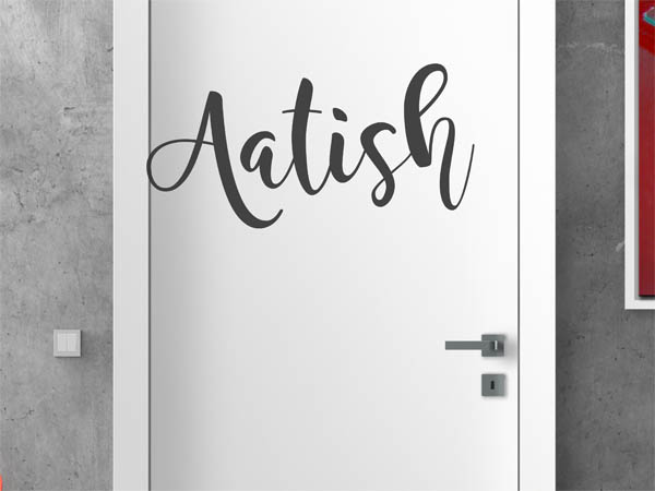 Wandtattoo Aatish in Handschrift