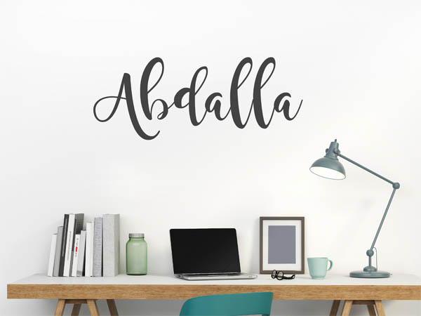 Wandtattoo Abdalla in Handschrift