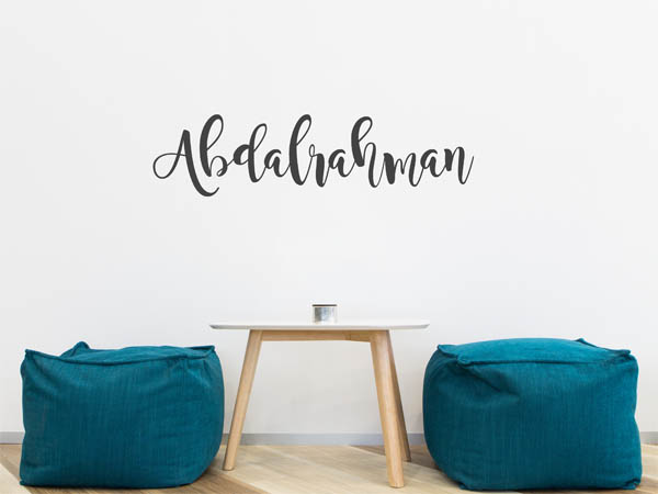 Wandtattoo Abdalrahman in Handschrift