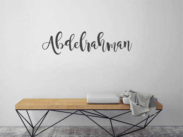 Wandtattoo Abdelrahman in Handschrift