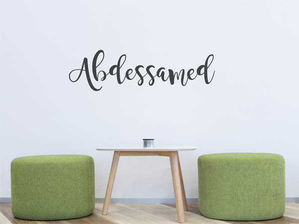 Wandtattoo Abdessamed in Handschrift
