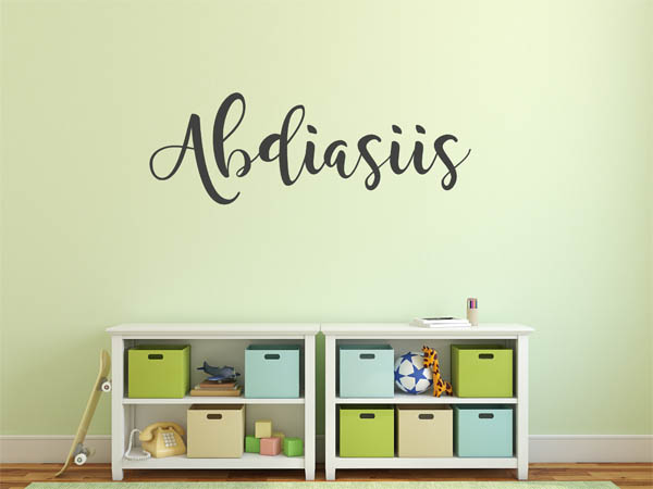 Wandtattoo Abdiasiis in Handschrift