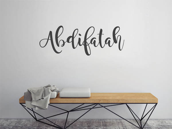 Wandtattoo Abdifatah in Handschrift