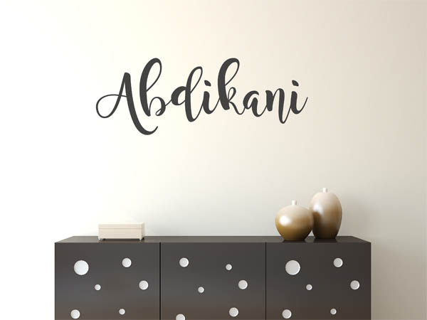 Wandtattoo Abdikani in Handschrift