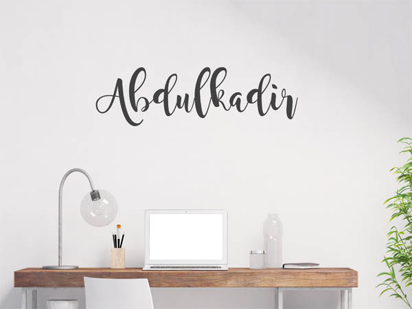 Wandtattoo Abdulkadir in Handschrift