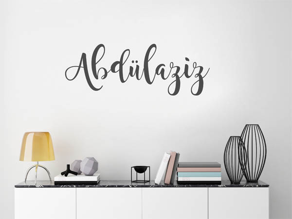 Wandtattoo Abdülaziz in Handschrift