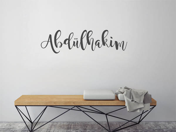 Wandtattoo Abdülhakim in Handschrift