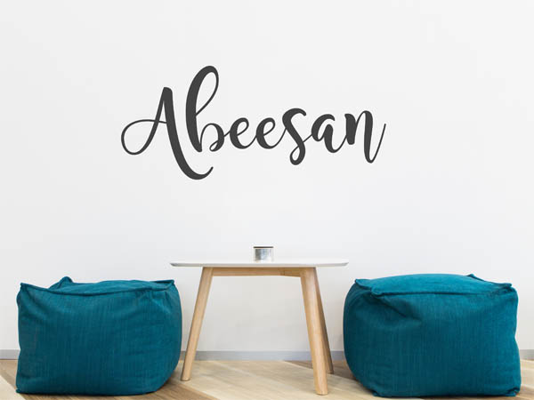 Wandtattoo Abeesan in Handschrift