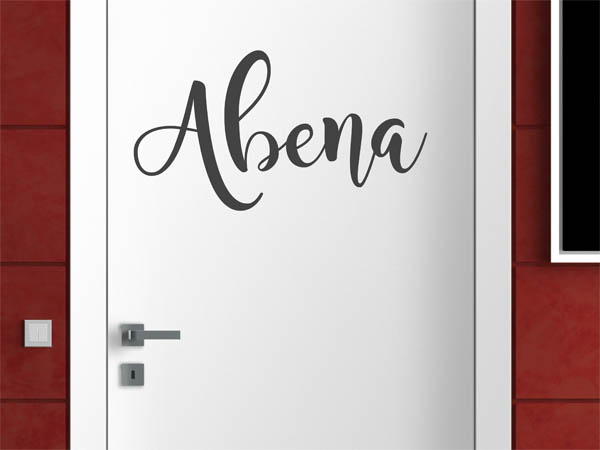 Wandtattoo Abena in Handschrift