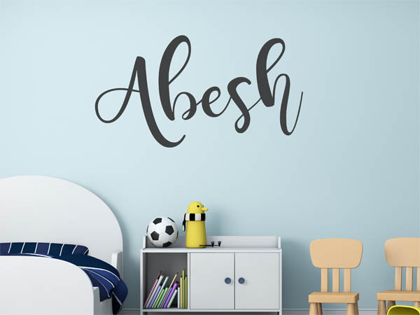 Wandtattoo Abesh in Handschrift