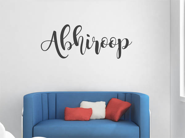 Wandtattoo Abhiroop in Handschrift