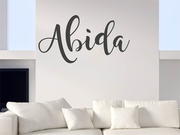 Wandtattoo Abida in Handschrift