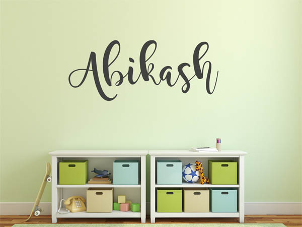 Wandtattoo Abikash in Handschrift