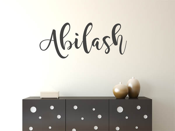Wandtattoo Abilash in Handschrift
