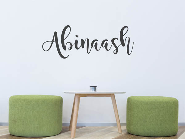Wandtattoo Abinaash in Handschrift