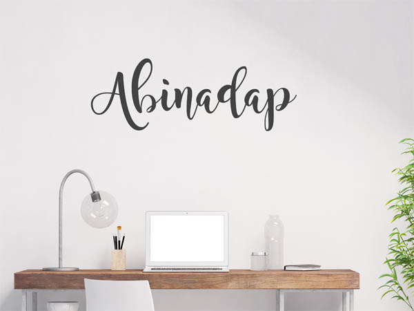Wandtattoo Abinadap in Handschrift