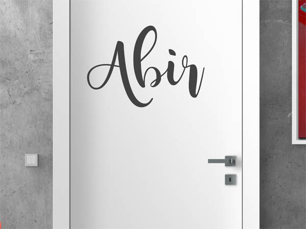 Wandtattoo Abir in Handschrift
