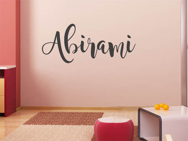 Wandtattoo Abirami in Handschrift