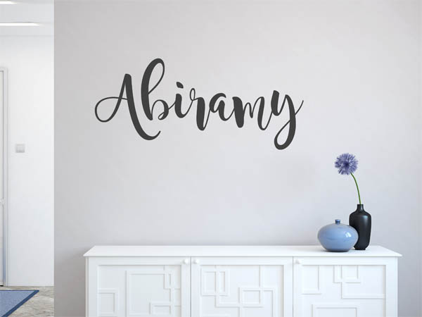 Wandtattoo Abiramy in Handschrift