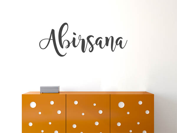 Wandtattoo Abirsana in Handschrift