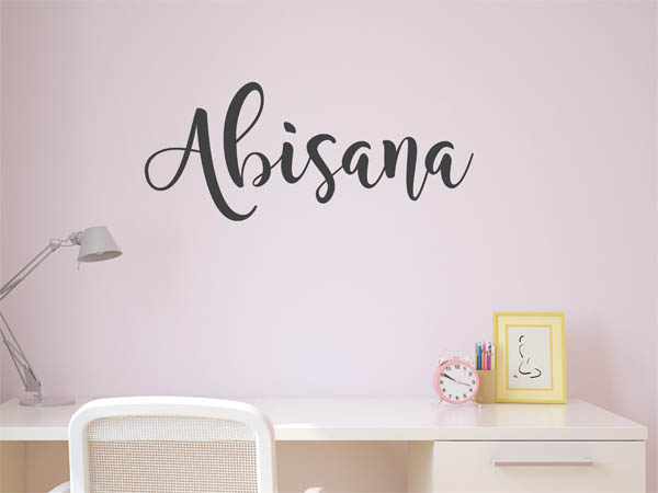 Wandtattoo Abisana in Handschrift