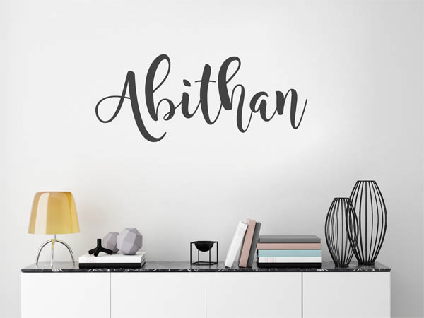 Wandtattoo Abithan in Handschrift