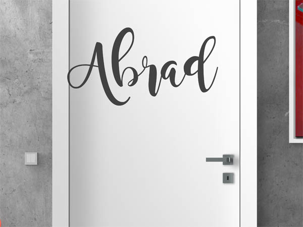 Wandtattoo Abrad in Handschrift