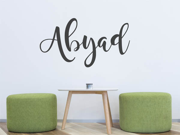 Wandtattoo Abyad in Handschrift