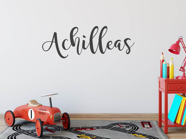Wandtattoo Achilleas in Handschrift