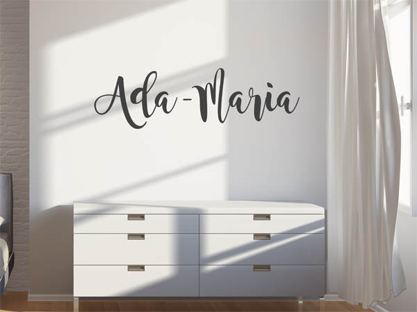 Wandtattoo Ada-Maria in Handschrift