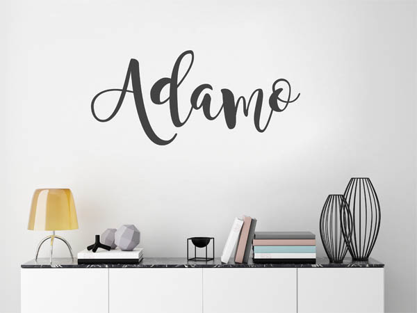 Wandtattoo Adamo in Handschrift