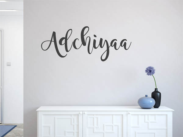Wandtattoo Adchiyaa in Handschrift