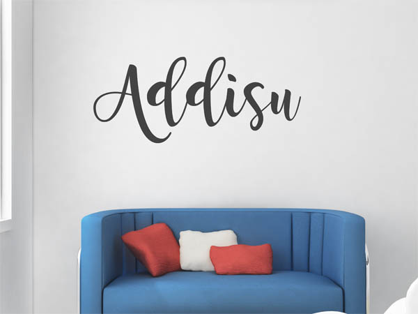 Wandtattoo Addisu in Handschrift