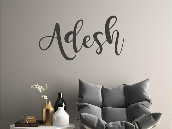 Wandtattoo Adesh in Handschrift