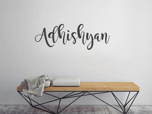 Wandtattoo Adhishyan in Handschrift