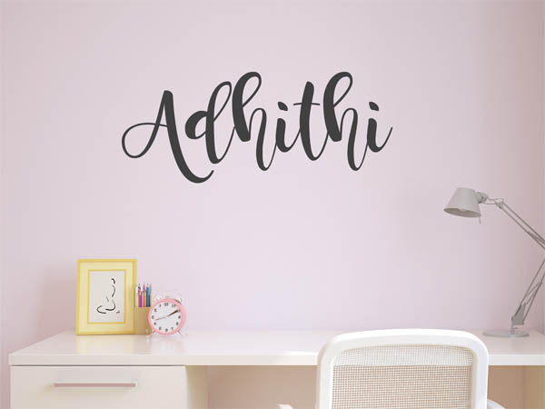 Wandtattoo Adhithi in Handschrift