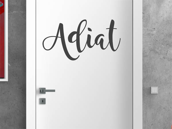 Wandtattoo Adiat in Handschrift