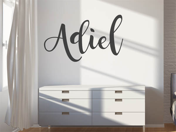Wandtattoo Adiel in Handschrift