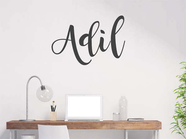 Wandtattoo Adil in Handschrift