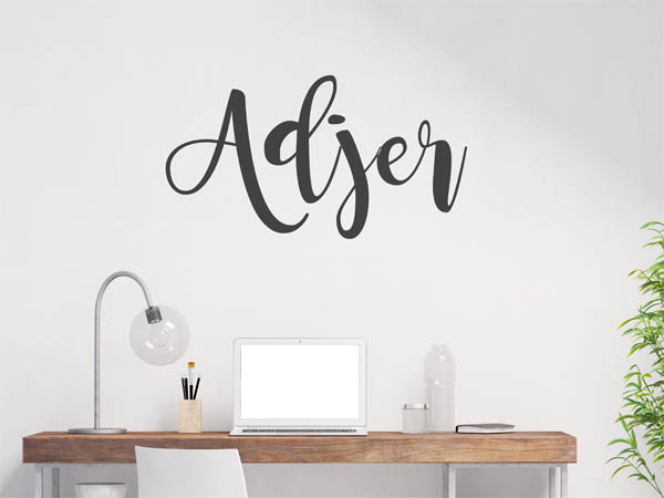 Wandtattoo Adjer in Handschrift