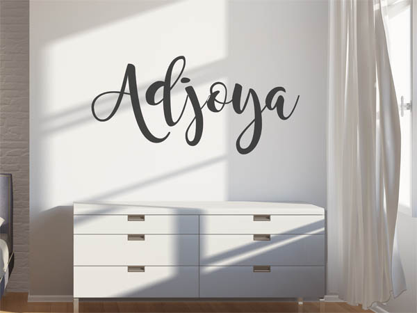 Wandtattoo Adjoya in Handschrift