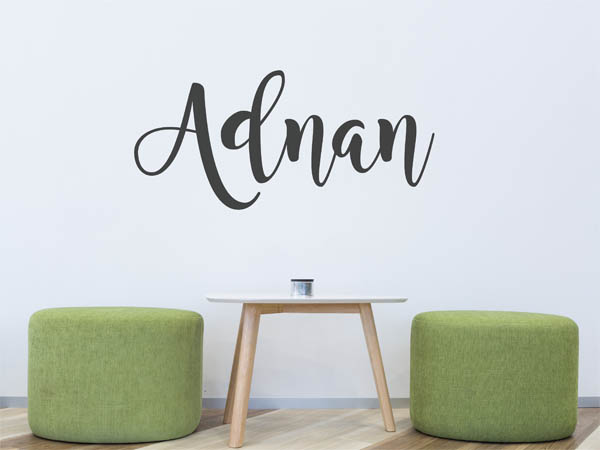 Wandtattoo Adnan in Handschrift