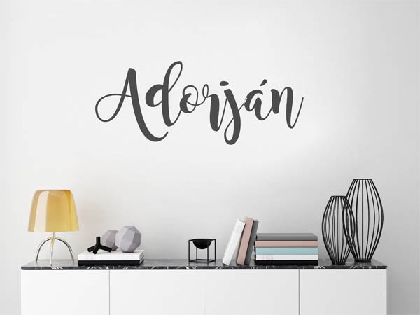 Wandtattoo Adorján in Handschrift